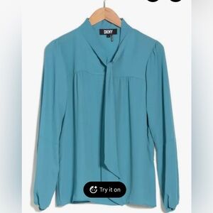 DKNY Teal Women's Blouse